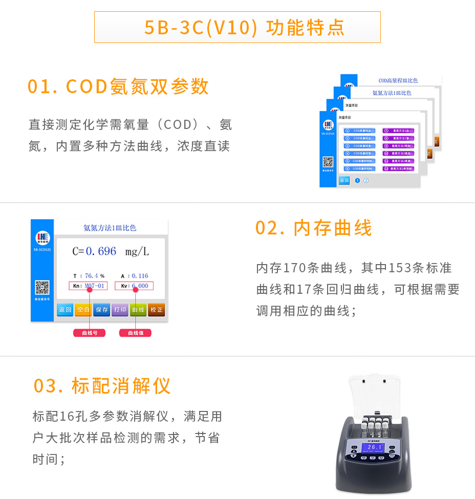 5B-3C(V10)COD氨氮双参数测定仪